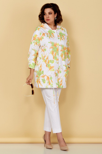 Жакет Медея и К 2249 бело-оранжевый - фото 7