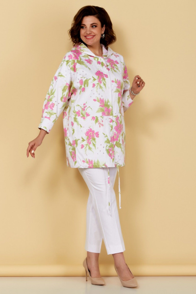 Жакет Медея и К 2249 бело-розовый - фото 3