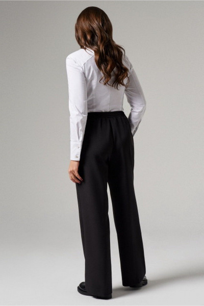 Деловой костюм брюки и жакет из текстиля для демисезона PND 00820P - фото 5