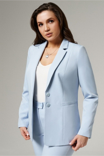 Жакет PND 03030P голубой - фото 2