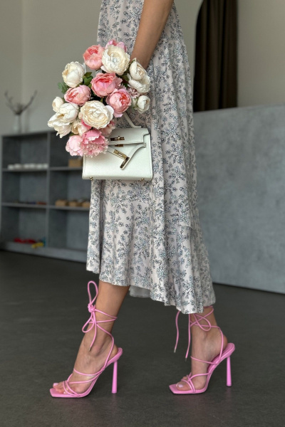 Платье Dilana VIP 1984 бежевый_принт - фото 2