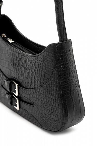 Маленькая кожаная сумка с регулируемым ремнем и карманами Souffle 218 5001 - фото 6