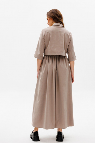 Платье на каждый день из текстиля с юбкой А-силуэта NikVa 487.3 - фото 5