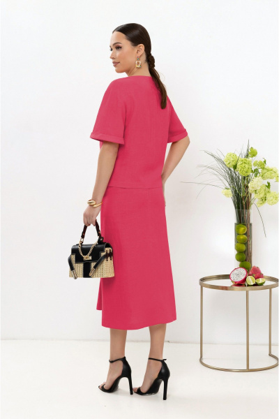 Жакет, юбка Lissana 4891 малиновый - фото 5