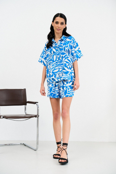 Рубашка, шорты ATTIKA А3722-1 голубой - фото 10