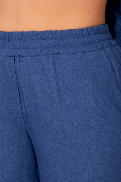 Блуза, брюки, жакет Ольга Стиль С-748/1 джинс - фото 6