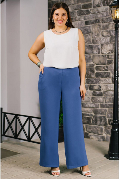 Блуза, брюки, рубашка TAEMNA 24006 синий - фото 6