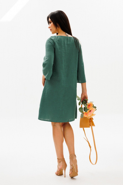 Платье трапеция с вырезом-лодочкой и шнуровкой COCKTAIL 119/2 - фото 5