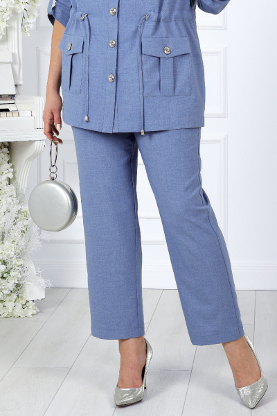 Брюки, жакет, майка Ninele 7402 джинсовый - фото 4