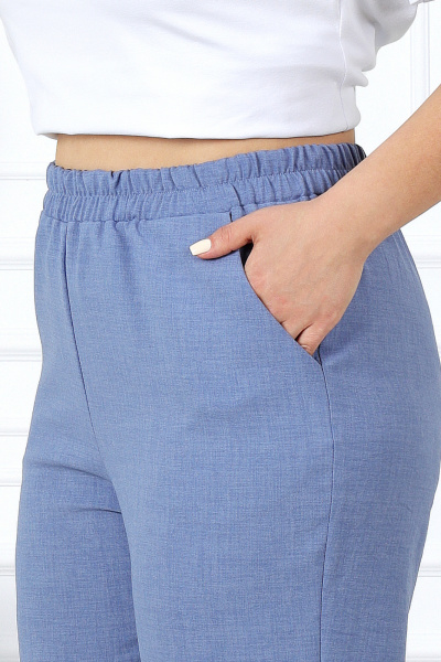 Брюки, жакет, майка Ninele 7402 джинсовый - фото 13