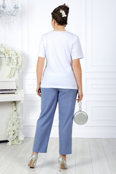 Брюки, жакет, майка Ninele 7402 джинсовый - фото 15