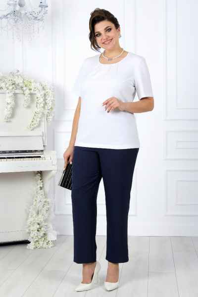 Брюки, жакет, майка Ninele 7402 темно-синий - фото 7