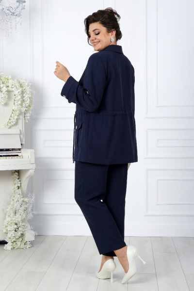Брюки, жакет, майка Ninele 7402 темно-синий - фото 9