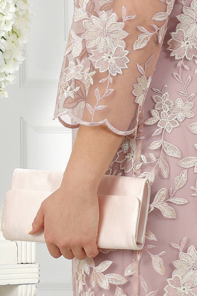 Кардиган, платье Ninele 5970 пудра - фото 3