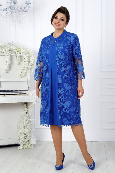 Кардиган, платье Ninele 5970 василек - фото 13