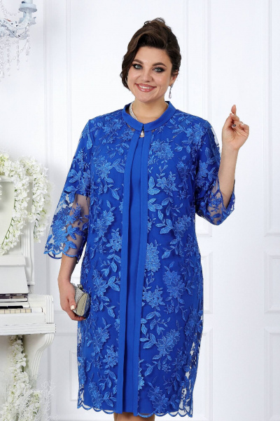 Кардиган, платье Ninele 5970 василек - фото 1