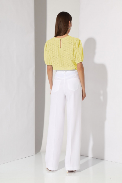 Блуза прямого силуэта с нагрудными вытачками и коротким рукавом N.O.W. 1293-1 - фото 3