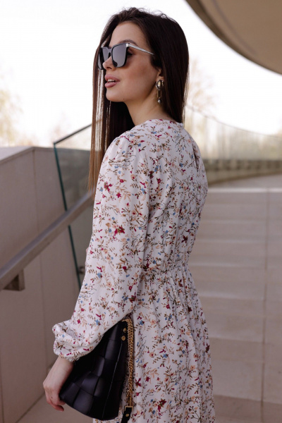 Платье Krasa М353-24 белый_в_цветы - фото 9
