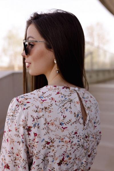 Платье Krasa М353-24 белый_в_цветы - фото 8