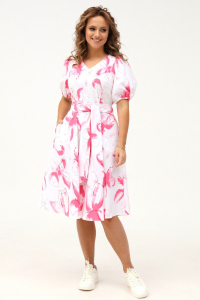 Романтическое платье с отрезной талией и сборкой Angelina & Сompany 989 - фото 6