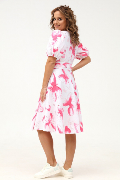 Романтическое платье с отрезной талией и сборкой Angelina & Сompany 989 - фото 2