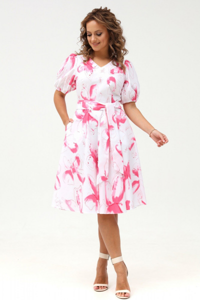 Романтическое платье с отрезной талией и сборкой Angelina & Сompany 989 - фото 1