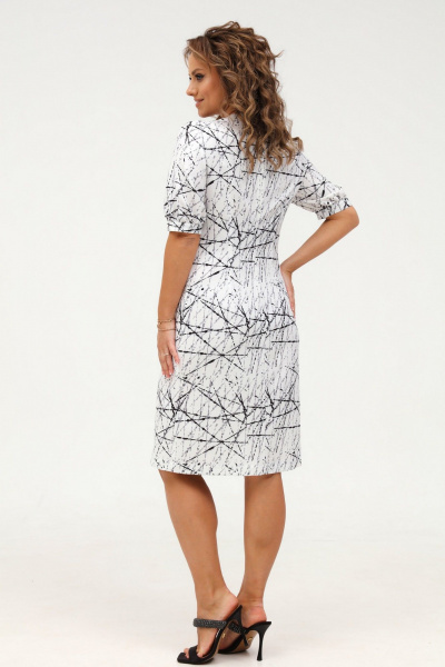 Элегантное платье из плательной ткани с галстуком Angelina & Сompany 993 - фото 10