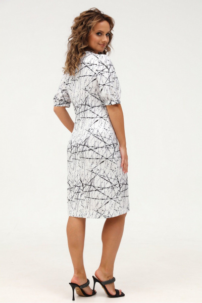 Элегантное платье из плательной ткани с галстуком Angelina & Сompany 993 - фото 6