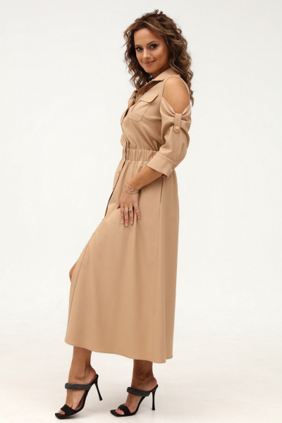 Платье рубашечного типа с расклешением и поясом Angelina & Сompany 994 - фото 10