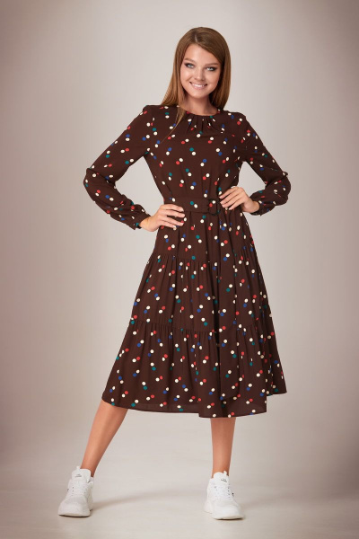 Платье Andrea Fashion AF-28/2 горох_цветной - фото 5