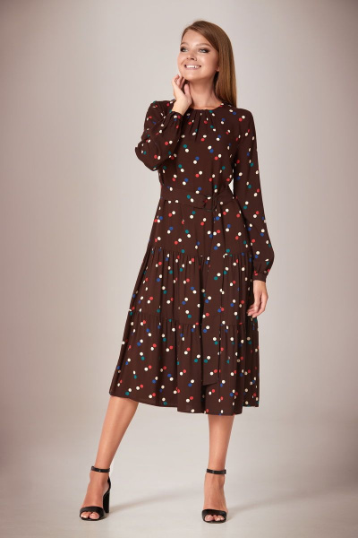 Платье Andrea Fashion AF-28/2 горох_цветной - фото 4