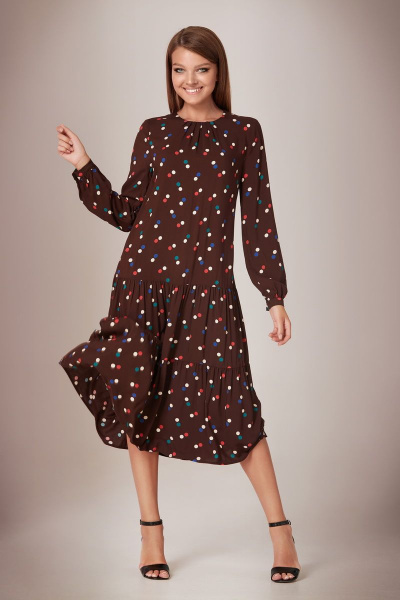 Платье Andrea Fashion AF-28/2 горох_цветной - фото 1