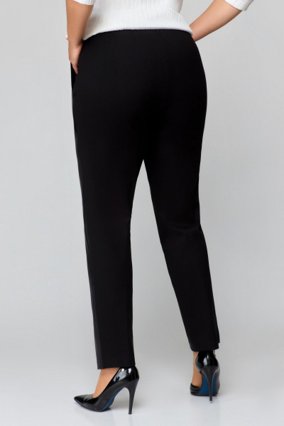 Лаконичные кожаные зауженные брюки из трикотажа и эко-кожи Svetlana-Style 1946 - фото 2