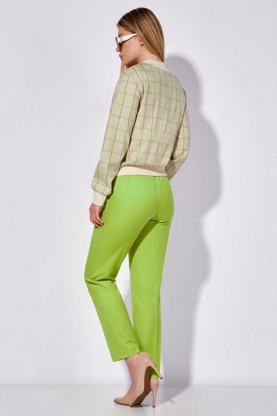 Жакет бомбер с накладными карманами и отделкой трикотажем LEANNA-STYLE 6008 мультиколор - фото 6