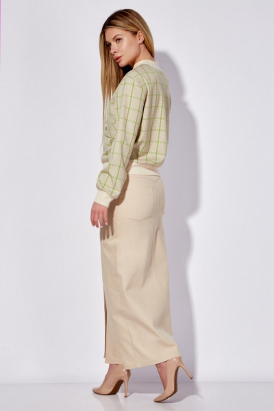 Жакет бомбер с накладными карманами и отделкой трикотажем LEANNA-STYLE 6008 мультиколор - фото 3