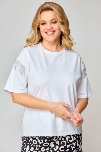 Футболка, юбка VIPPRIMO 105 белый-черный - фото 6