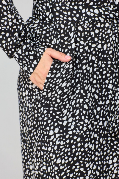 Платье макси с принтом и поясом из вискозы VIPPRIMO 107 мультиколор - фото 9