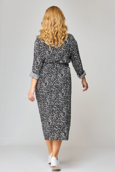 Платье макси с принтом и поясом из вискозы VIPPRIMO 107 мультиколор - фото 5