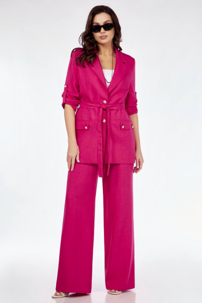 Брюки, жакет Temper 138 фуксия - фото 1