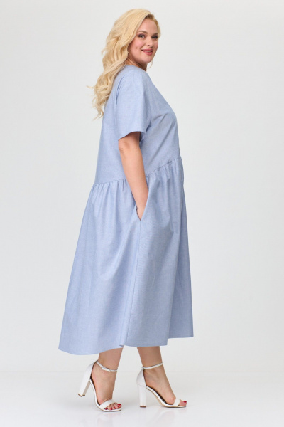 Платье Avenue 0121 голубой - фото 5