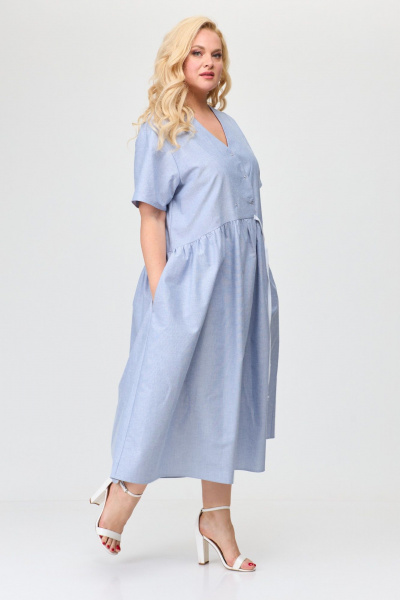 Платье Avenue 0121 голубой - фото 1