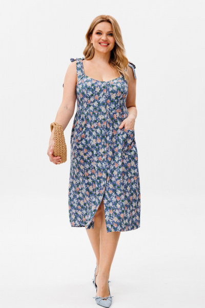 Платье Michel chic 2130 голубой - фото 1