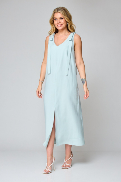 Платье, пояс Laikony L-771 мята - фото 5