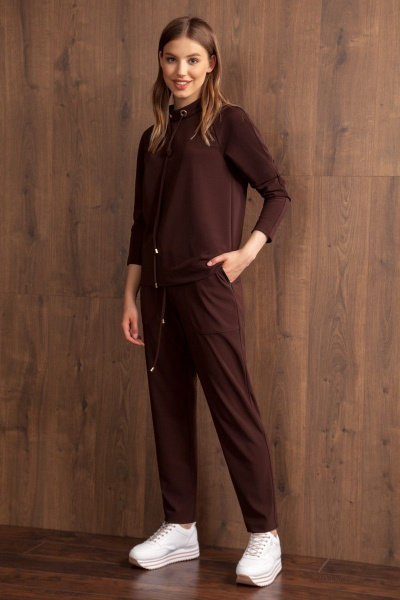 Джемпер Nova Line 20299 шоколадный - фото 4