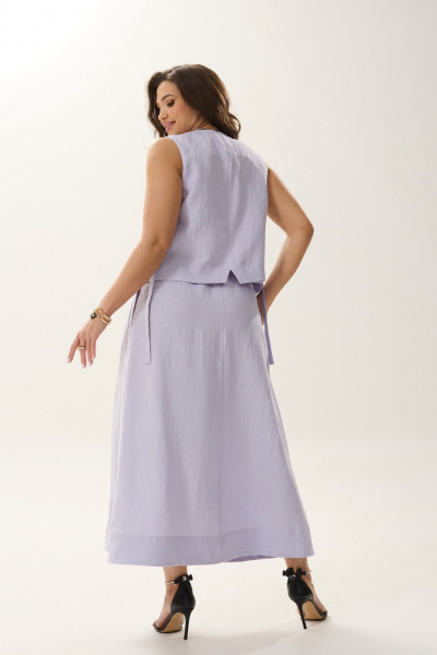 Жилет, юбка MALI 724-003 сирень - фото 9