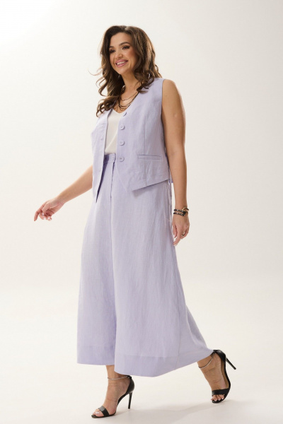 Жилет, юбка MALI 724-003 сирень - фото 2