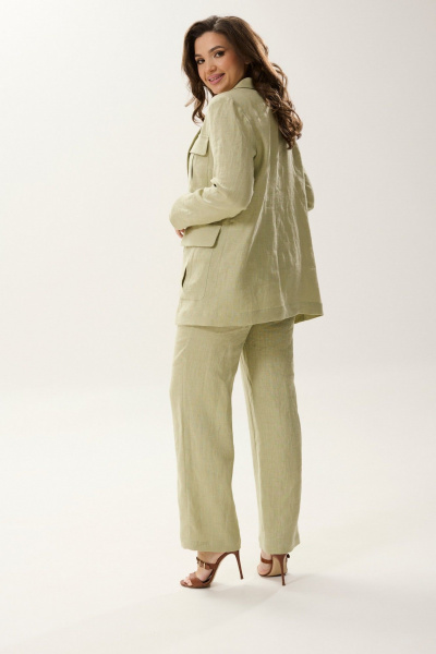 Брюки, жакет MALI 724-028 зеленый - фото 9