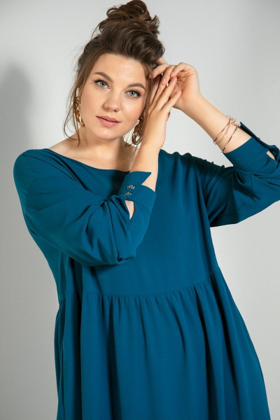 Жакет, платье JeRusi 2091 красный-синий - фото 5