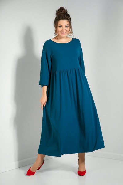 Жакет, платье JeRusi 2091 красный-синий - фото 4