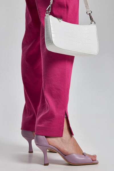 Брюки прямые летние со стрелками на резинке из вискозы Femme & Devur 90075 1.43F(164) - фото 4